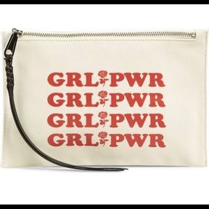 🎉 HOST PICK!🎈REBECCA MINKOFF Girl Power Medium Zip Pouch